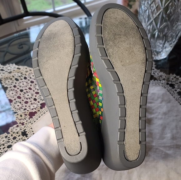 Steve Madden weave strap wedge shoes - Picture 7 of 9